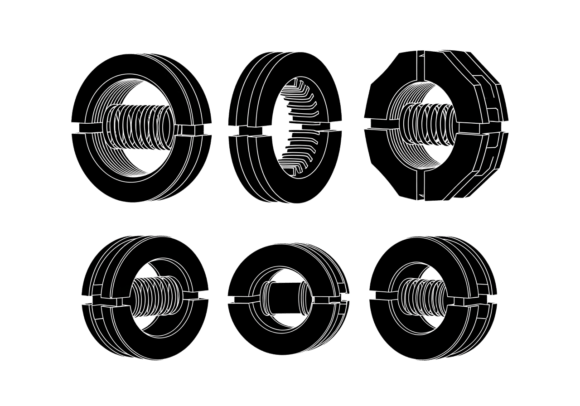 3D Coil Spring Clipart Bundle for Creative Projects