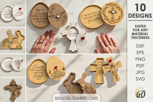 3D Easter Cards Bundle Laser Cut: A Creative Digital Solution for Unique Celebrations