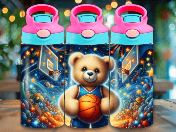 Bring the Adventure to Hydration with a 3D Teddy Bear Sport Flip Top Kid Tumbler