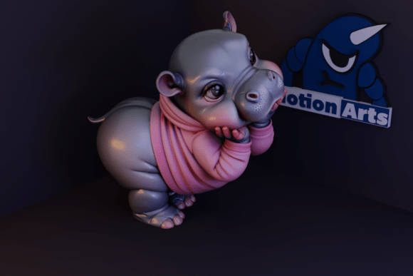 Cute Hippopotamus Fofo 3D Model for 3D Print: A Practical Evaluation