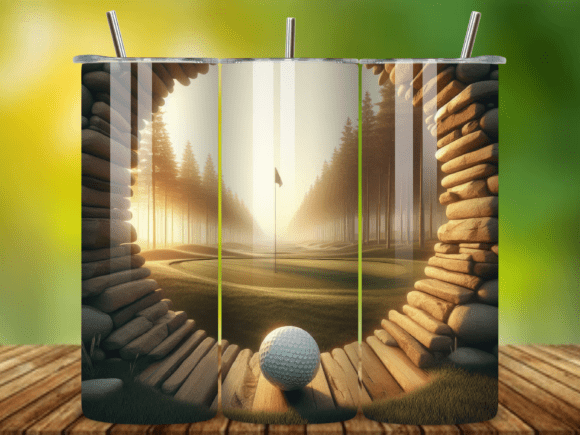 Elevating Brand Identity with the 3D Golf Ball 20oz Tumbler Wrap V.13