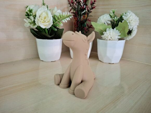 Kawai Sitting Horse 3D STL Model