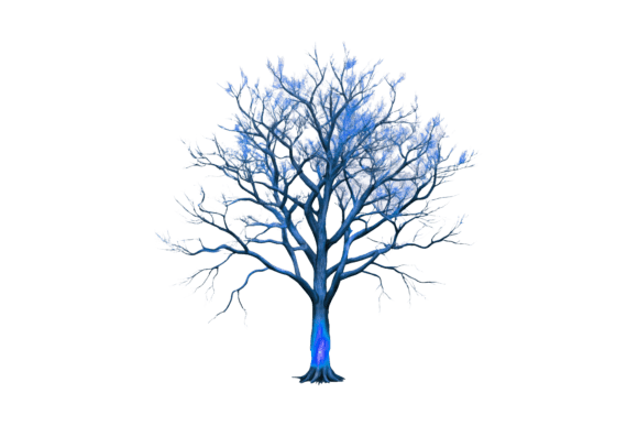 Majestic Bare Tree in Winter T-Shirt 3D Design