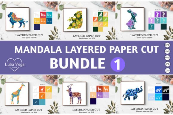 Mandala 3D Shadow Box Bundle for Layered Paper Art