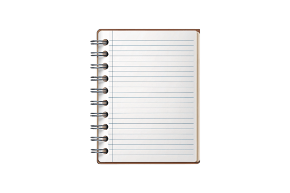 Paper Notebook 3D Rendering PNG