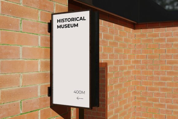Sign Board Wall 3D Mockup: A Designer’s Tool for Realistic Signage Presentation