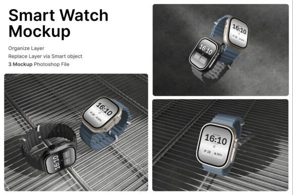 Smartwatch 3D Mockup: A Practical Tool for Professional Product Visualization