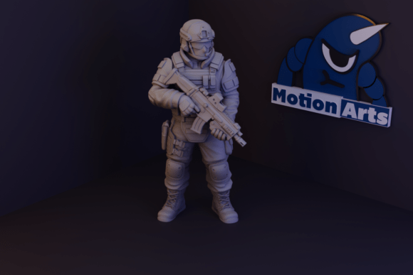 Soldier 3D Model for 3D Printing