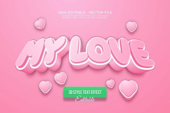 Unlock Creativity with My Love Pink Soft 3D Text Effect: A Complete Guide